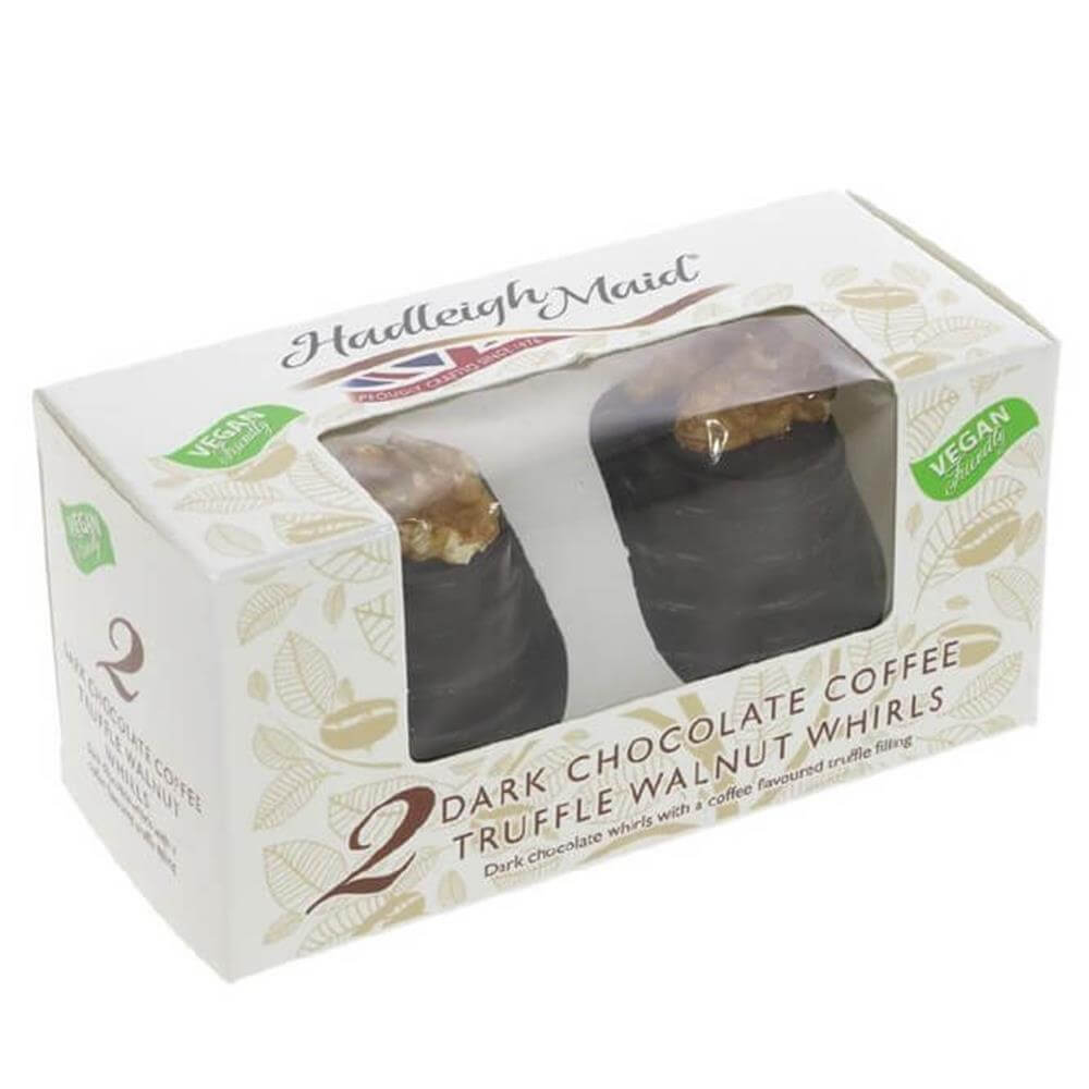 Hadleigh Maid Vegan Dark Chocolate Coffee Truffle Walnut Whirls 100g